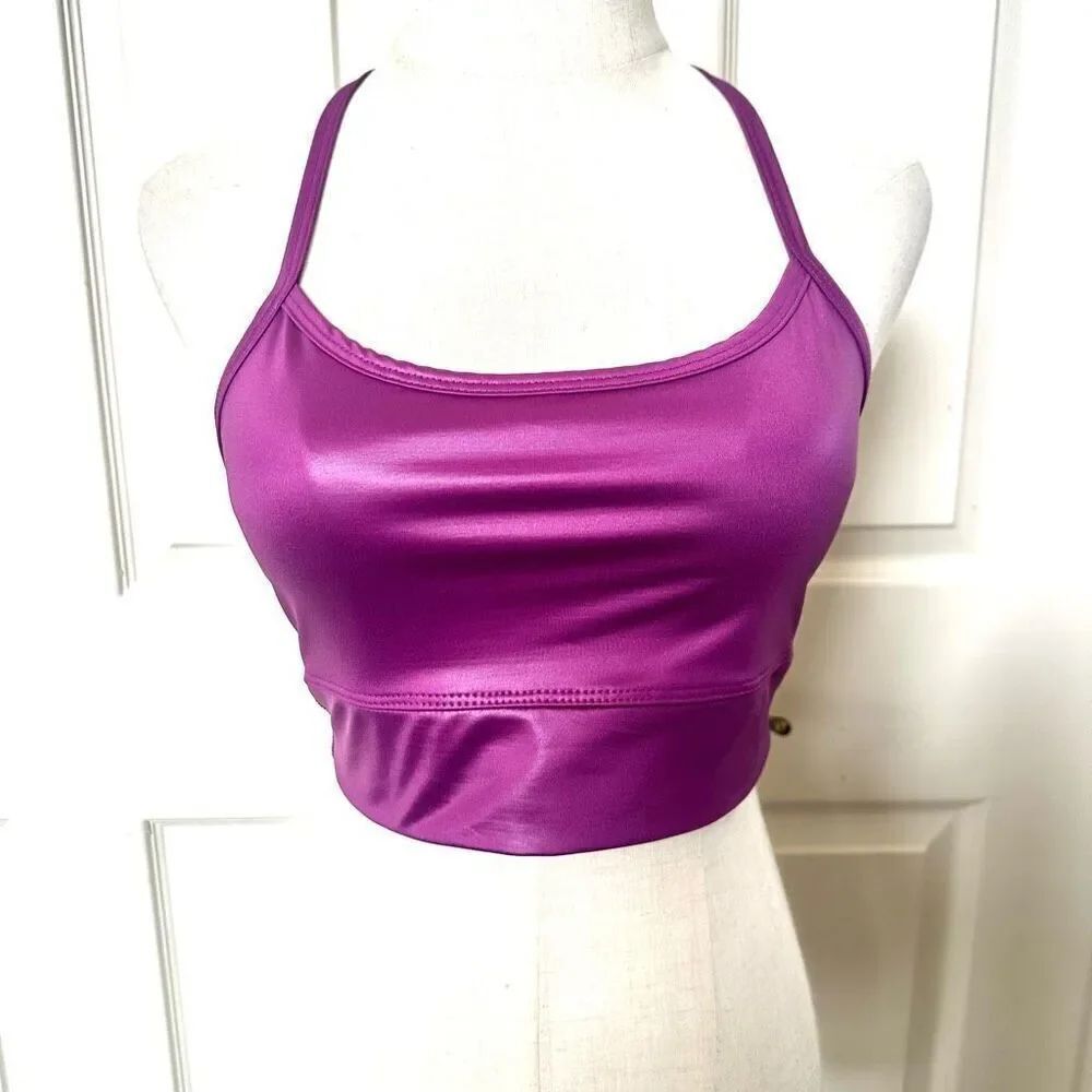 Electric & Rose purple crop top